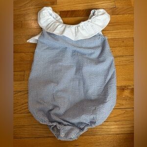 Nantucket Kids Seersucker Bow Bubble Size 5